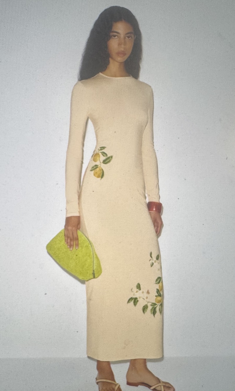 Reformation Tommie Knit Dress Yellow - Size M
